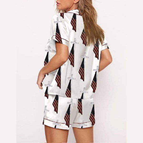 God Bless American Print Pajama Set