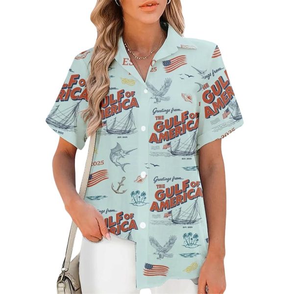 Greetings From The Gulf Of America Est 2025 Hawaiian Shirt