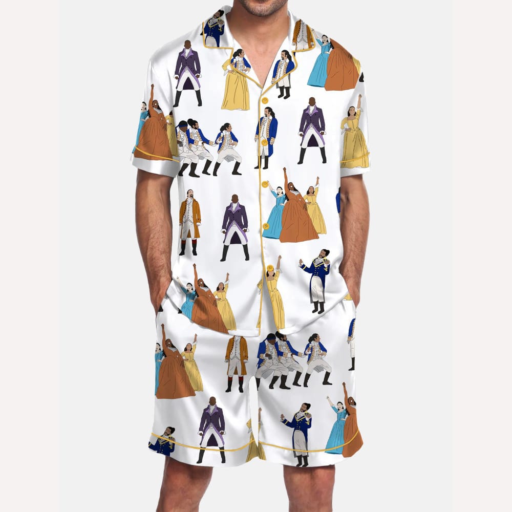 Hamilton Silky Satin Pajama Set For Men Hamilton Silky Satin Pajama Set For Men