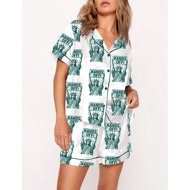 Hands Off Protest Print Pajama Set Hands Off Protest Print Pajama Set