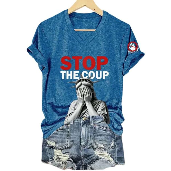 Hands Off Stop The Coup Shirt