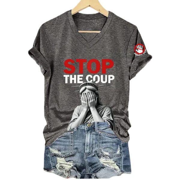 Hands Off Stop The Coup Shirt