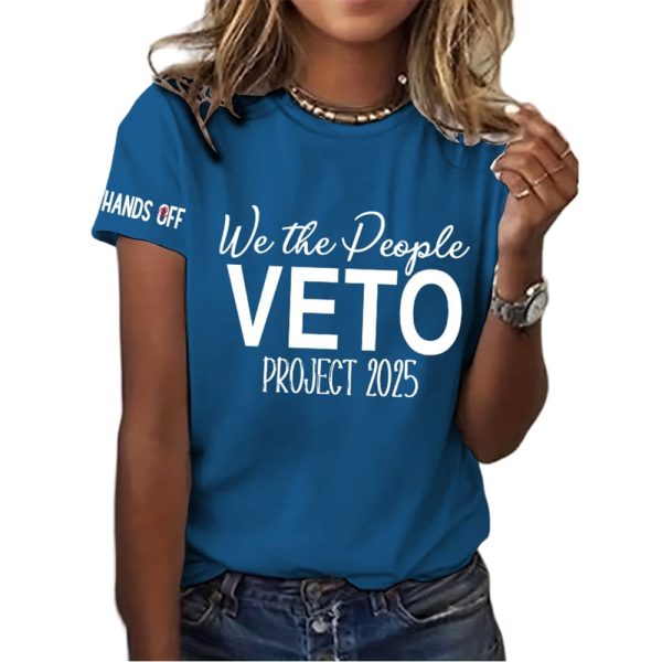 Hands Off We The People Veto Project 2025 Shirt