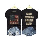 I Can Believe That America Is Great Without Buying Into All This Other Shit Make America Diverse Again Shirt