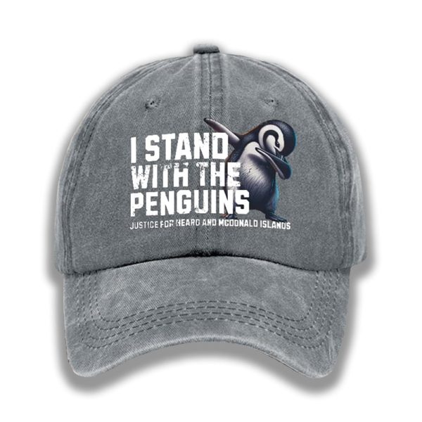 I Stand With The Penguins Justice For Heard And McDonald Islands Baseball Cap