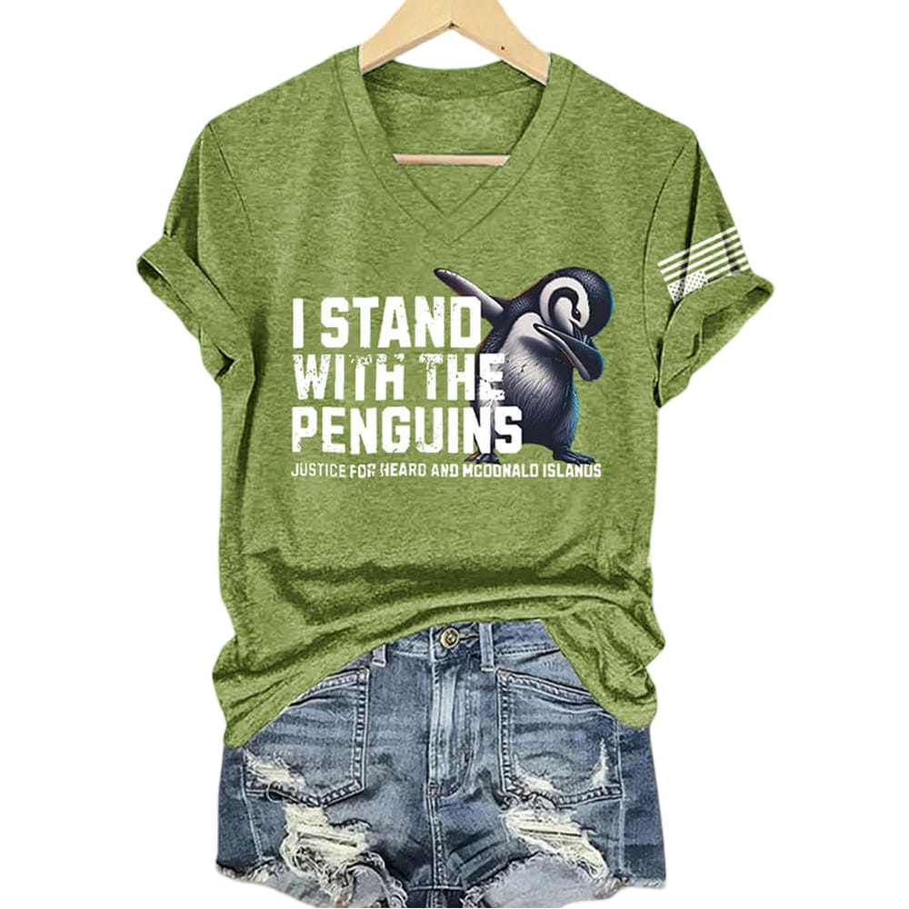I Stand With The Penguins Justice For Heard Island and McDonald Islands Shirt I Stand With The Penguins Justice For Heard Island and McDonald Islands Shirt
