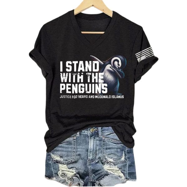 I Stand With The Penguins Justice For Heard Island and McDonald Islands Shirt