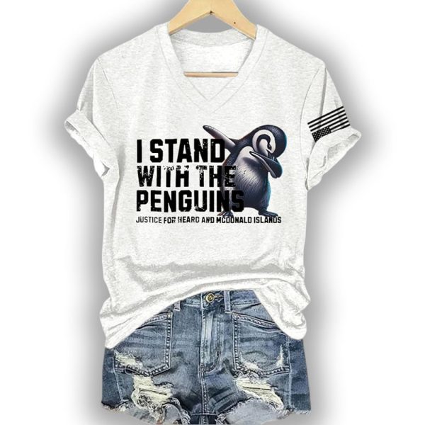 I Stand With The Penguins Justice For Heard Island and McDonald Islands Shirt