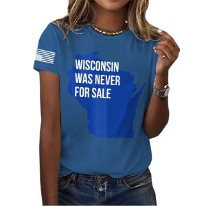 Retro Wisconsin Was Never For Sale Print T Shirt3
