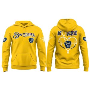 Brewers NURSES NIGHT Its A Work Of Heart 2025 Hoodie