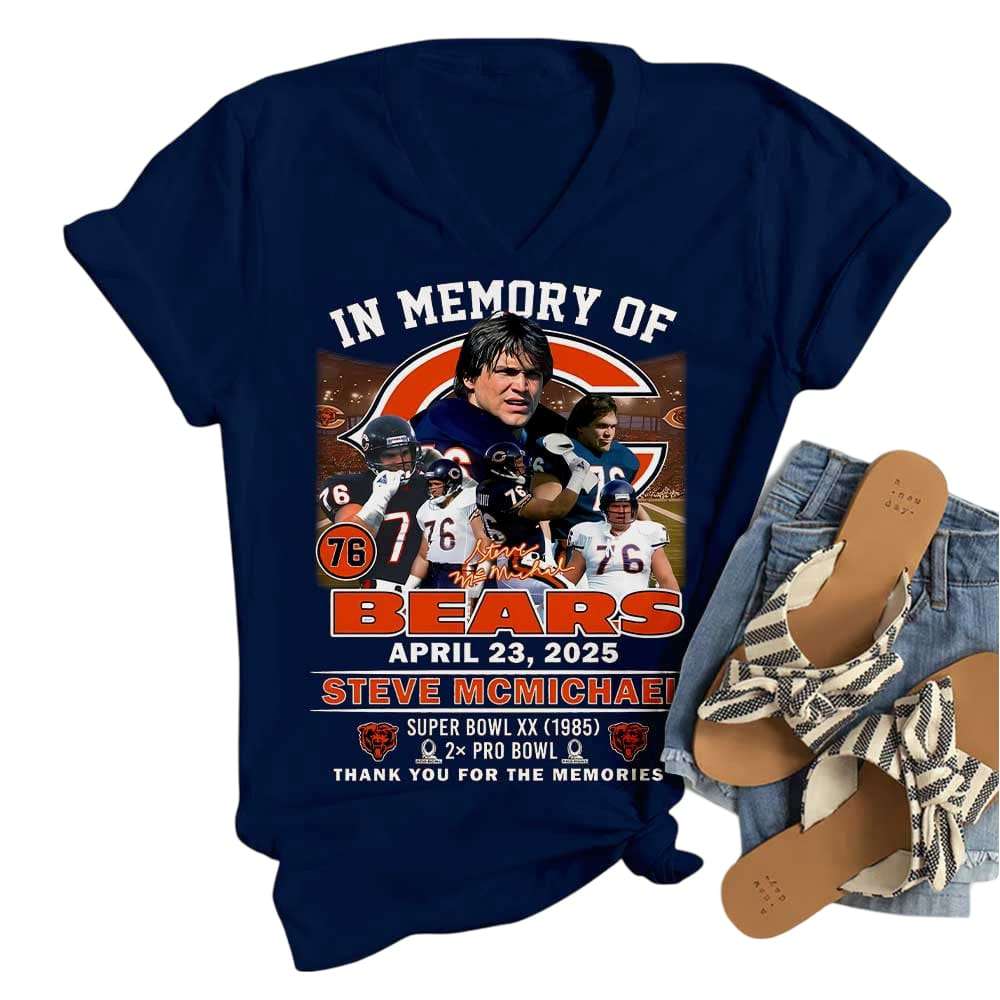In Memory Of Bears Steve Mcmichael Thank You For The Memories Shirt In Memory Of Bears Steve Mcmichael Thank You For The Memories Shirt