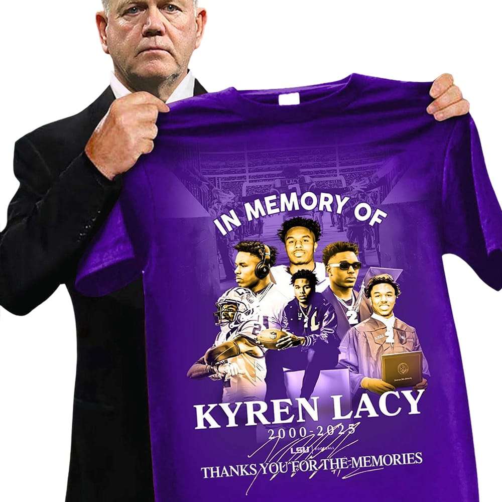 In Memory Of Kyren Lacy 2000 2025 Thank You For The Memories Shirt In Memory Of Kyren Lacy 2000-2025 Thank You For The Memories Shirt