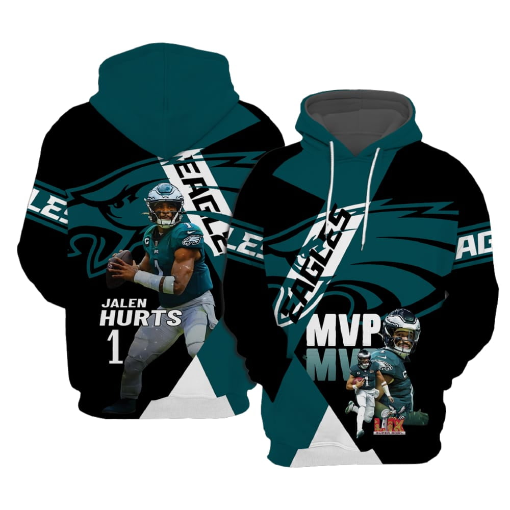 Jalen Hurts 1 MVP Super Bowl LIX Eagles Shirt Jalen Hurts 1 MVP Super Bowl LIX Eagles Shirt