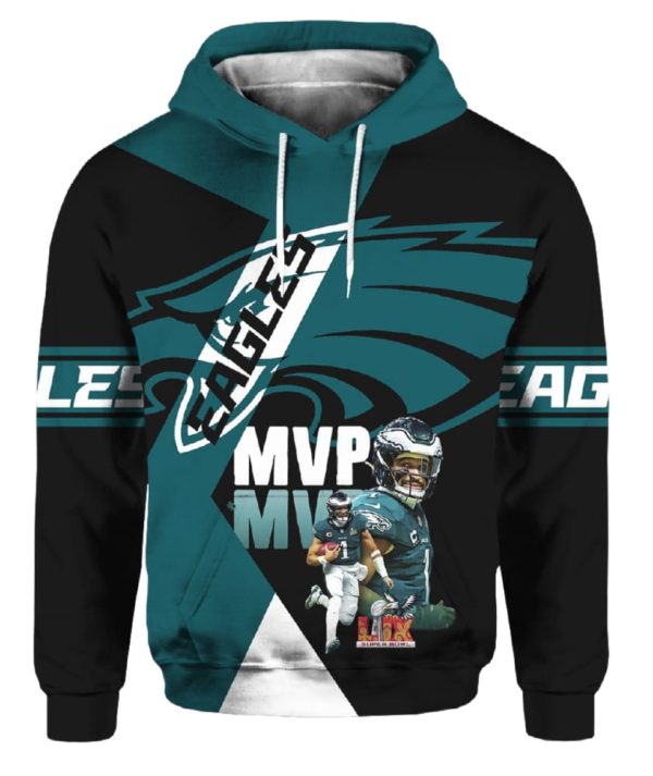 Jalen Hurts 1 MVP Super Bowl LIX Eagles Shirt