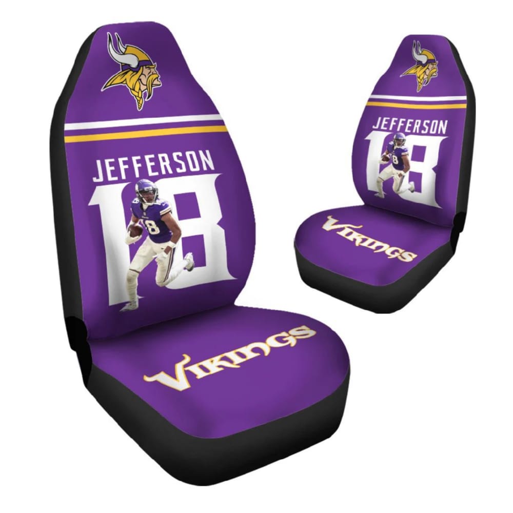 Jefferson 18 Minnesota Football Car Seat Cover Jefferson 18 Minnesota Football Car Seat Cover