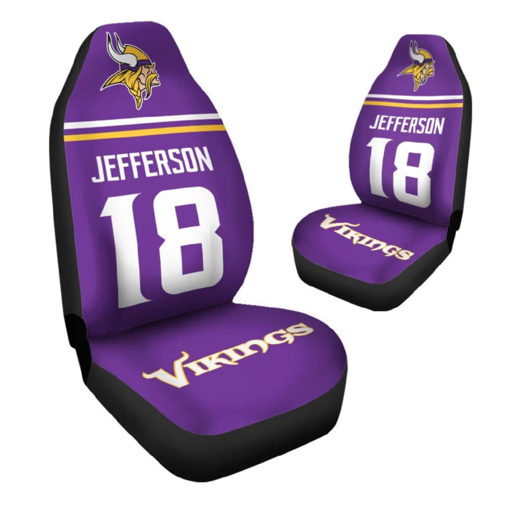 Jefferson 18 Vikings Car Seat Cover Jefferson 18 Vikings Car Seat Cover