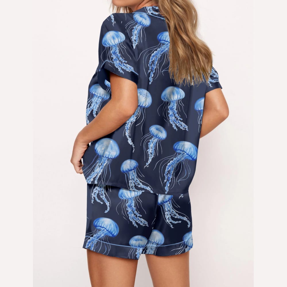 Jellyfish Silky Satin Pajama Set Jellyfish Silky Satin Pajama Set