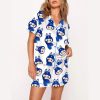 LA Dodgers Baseball Labubu Print Pajama Set