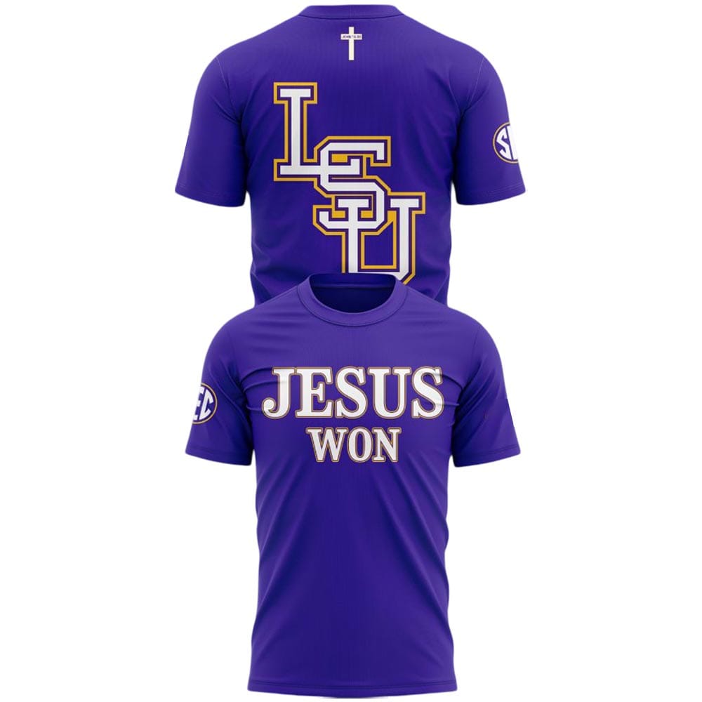 LSU Baseball Jesus Won Shirt LSU Baseball Jesus Won Shirt