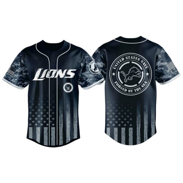 Lions United States Navy Military Appreciation Night Jersey 2025