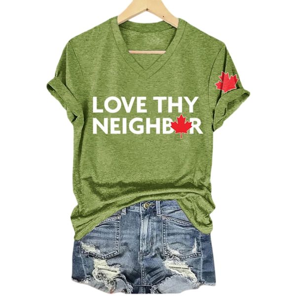 Love Thy Neighbor Canada Shirt