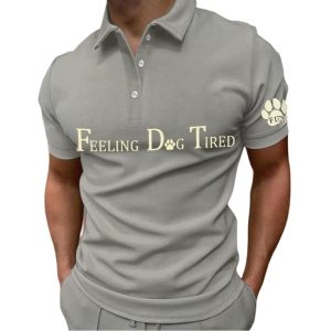 FDT Feeling Dog Tired Printed Polo Shirt3