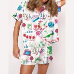 Mahjong Party Pajama Set