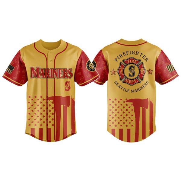 Mariners Firefighter Appreciation Night Jersey 2025