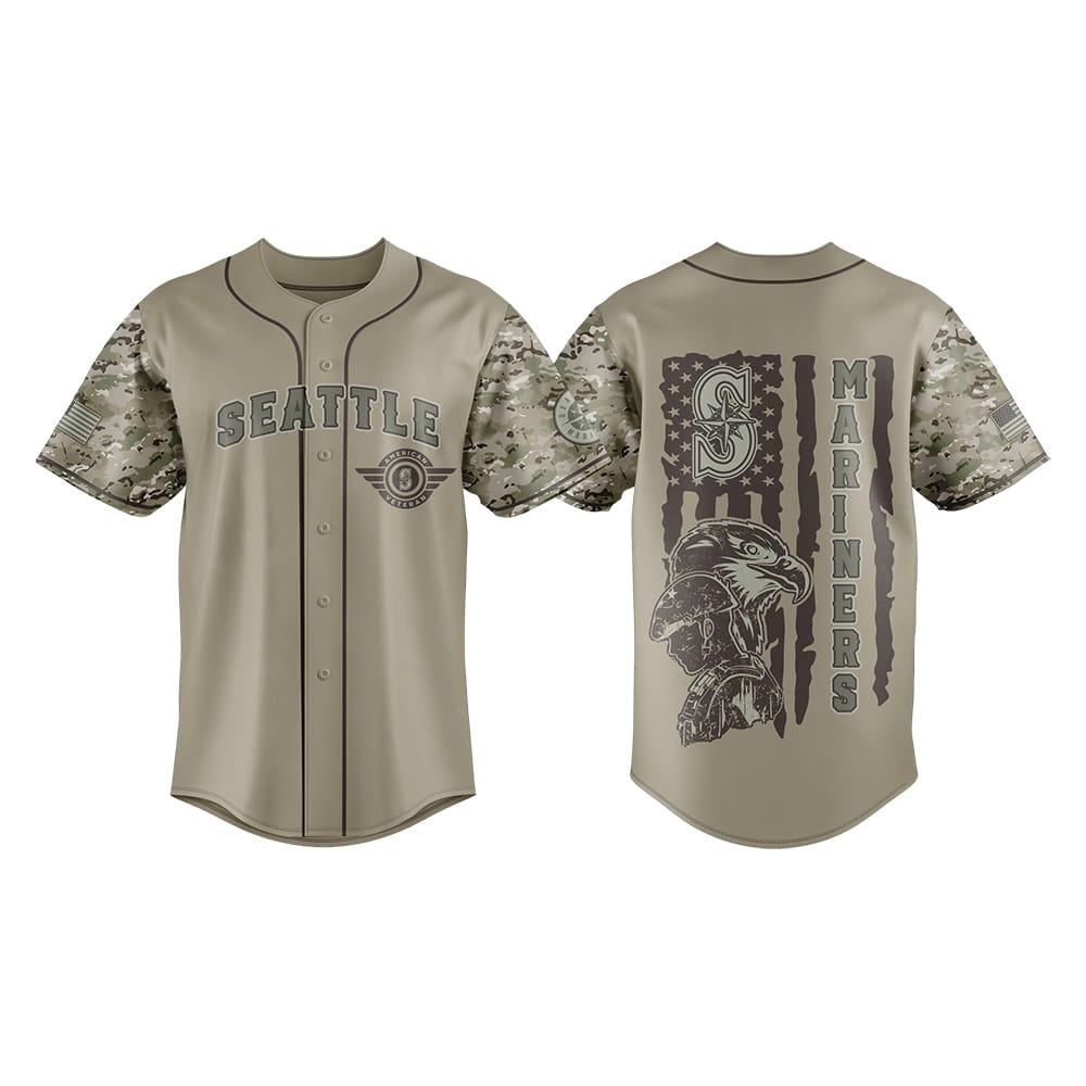 Mariners Veteran US 2025 Baseball Jersey Mariners Veteran US 2025 Baseball Jersey