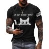 Men’s Cat Is He Dead Printed T-shirt