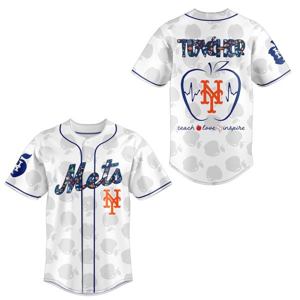 Mets TEACHER NIGHT Baseball Jersey 2025
