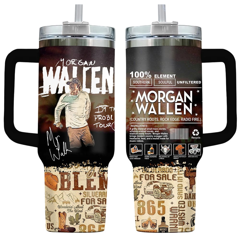Morgan Wallen Im The Problem Tour 40oz Tumbler Morgan Wallen I'm The Problem Tour 40oz Tumbler