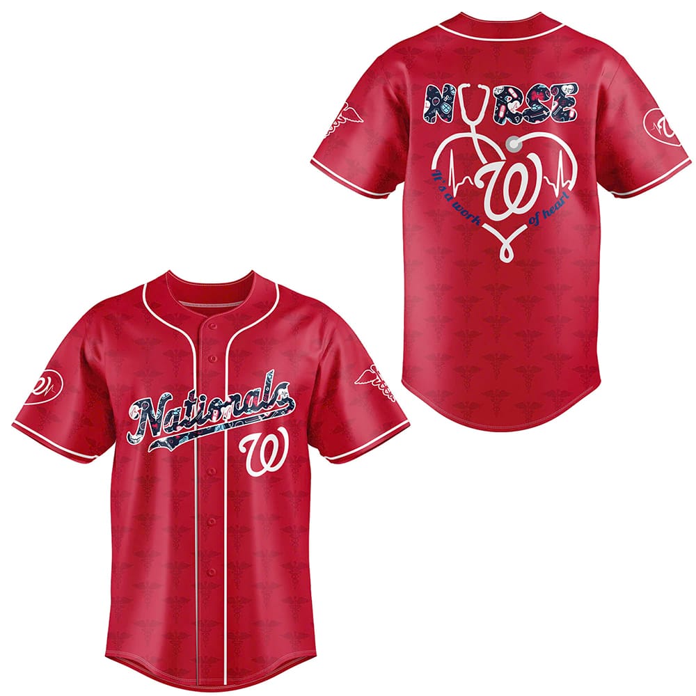 Nationals NURSES Baseball Jersey 2025 Nationals NURSES Baseball Jersey 2025