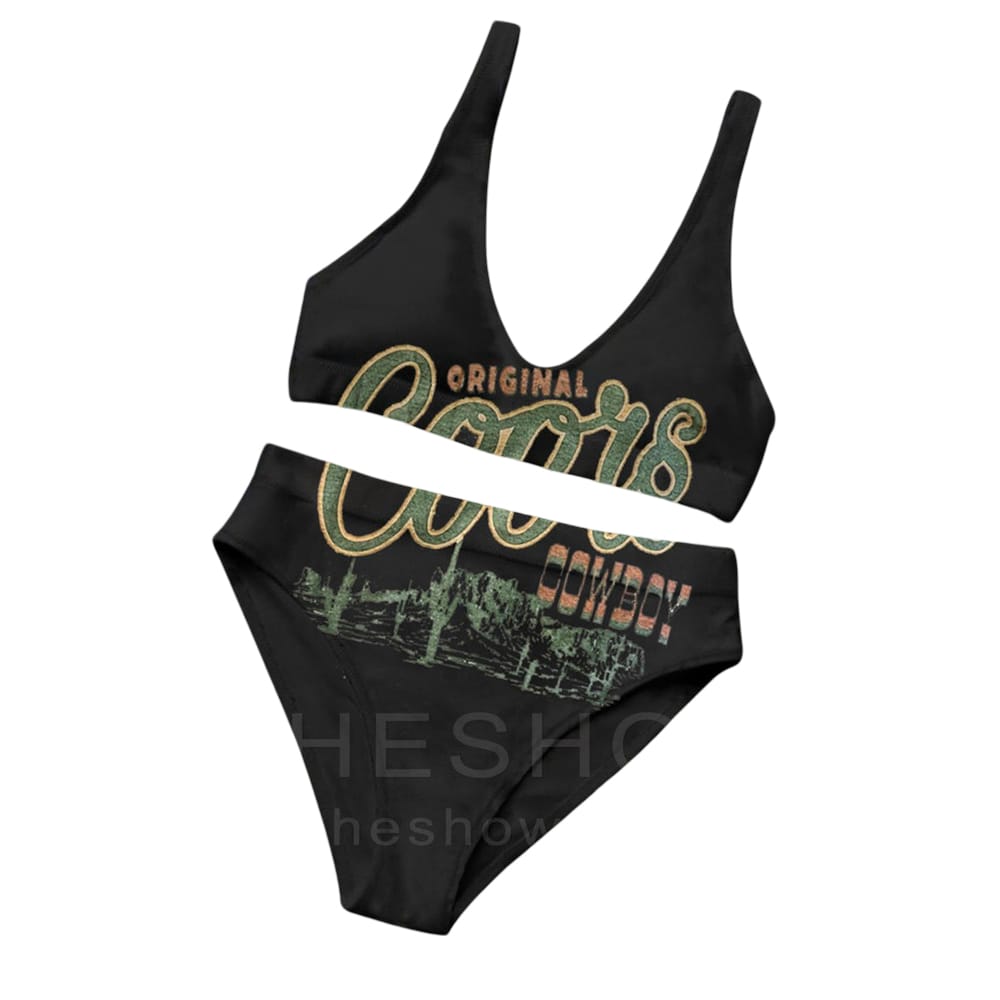 Original Cowboy Two Piece Bikini Set Original Cowboy Two-Piece Bikini Set