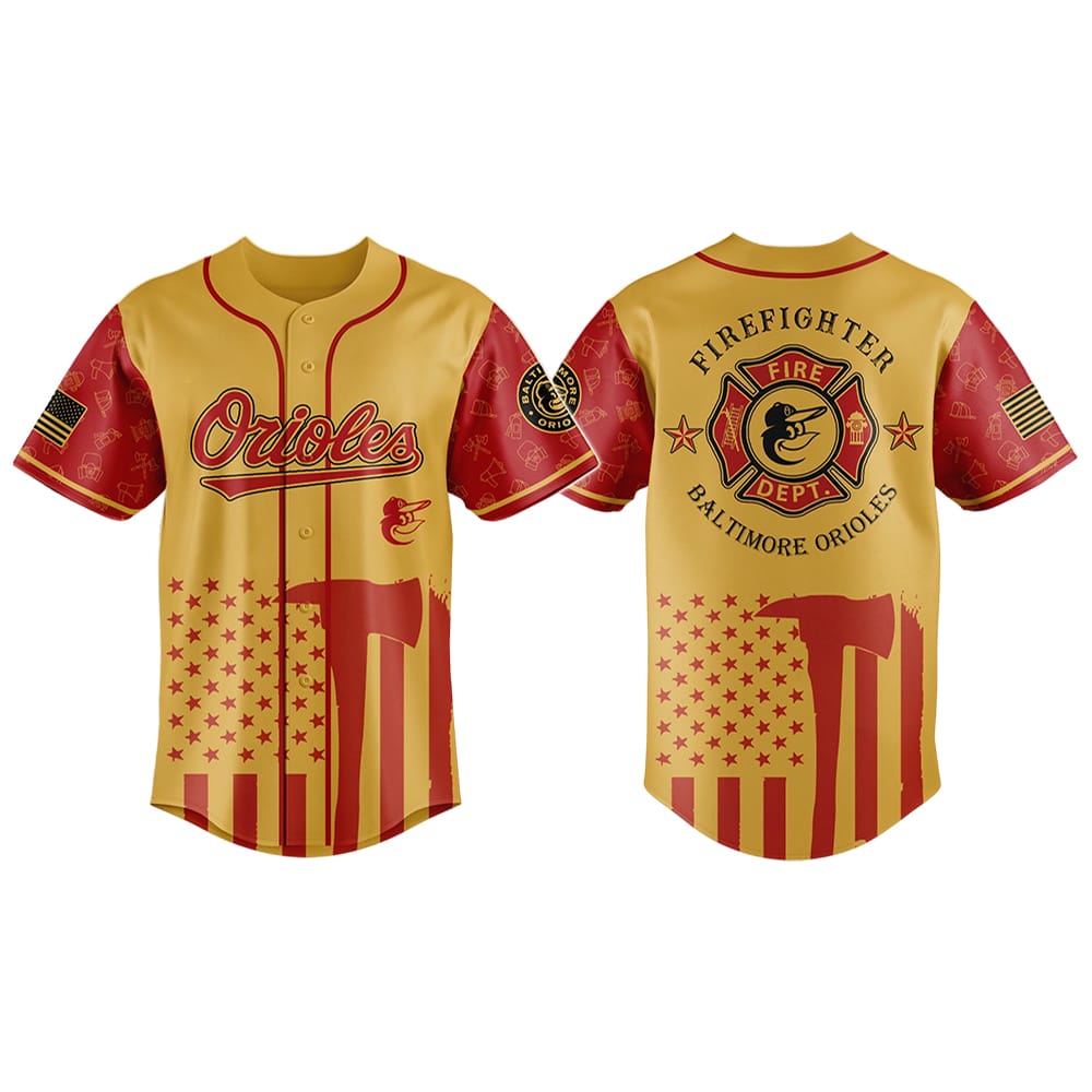 Orioles Firefighter Appreciation Night Jersey 2025 Orioles Firefighter Appreciation Night Jersey 2025