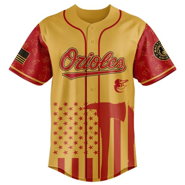 Orioles Firefighter Appreciation Night Jersey 2025