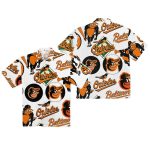 Orioles Mascot Pattern Hawaiian Shirt