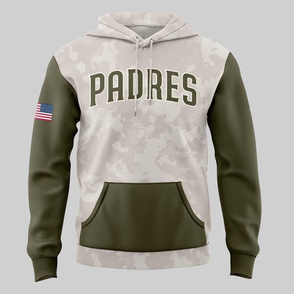 Padres 2025 ARMED FORCES DAY Hoodie