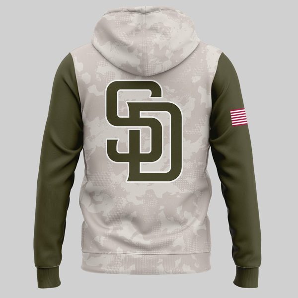 Padres 2025 ARMED FORCES DAY Hoodie