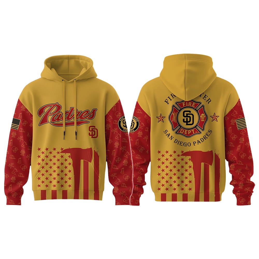 Padres Firefighter Appreciation Night 2025 Hoodie Padres Firefighter Appreciation Night 2025 Hoodie