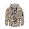 Padres Military Camo Quarter-Zip Hoodie 2025