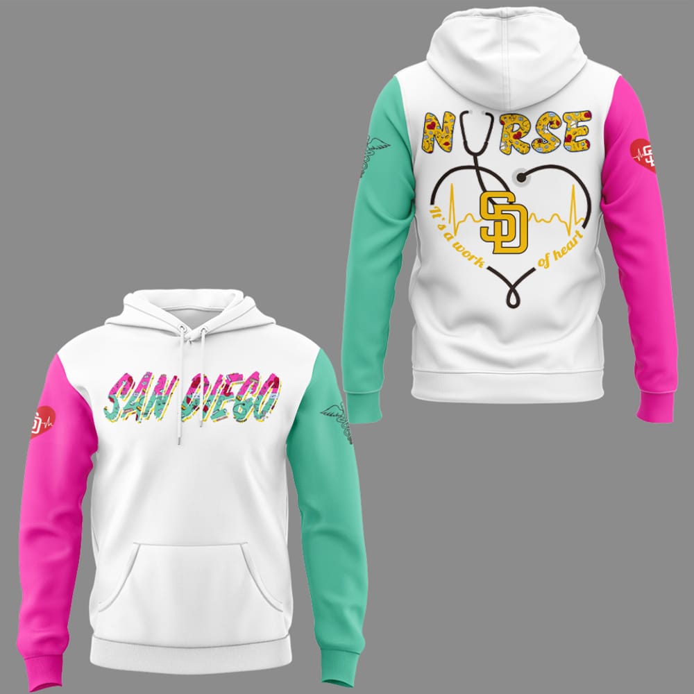 Padres NURSES NIGHT City Connect 2025 Hoodie Padres NURSES NIGHT City Connect 2025 Hoodie