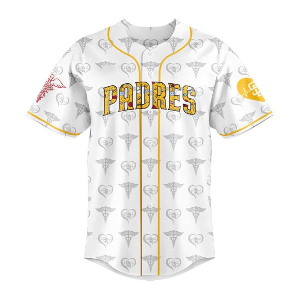 Padres Nurses Appreciation It’s A Work Of Heart 2025 Jersey
