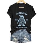 Penguins Flippers Up Estd 1841 Stay Cool And Resist Shirt