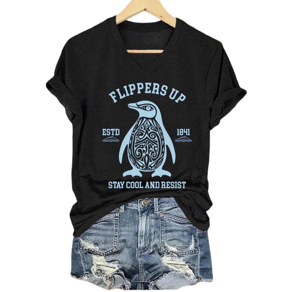 Penguins Flippers Up Estd 1841 Stay Cool And Resist Shirt Penguins Flippers Up Estd 1841 Stay Cool And Resist Shirt