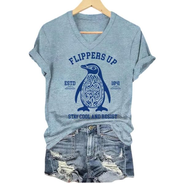 Penguins Flippers Up Estd 1841 Stay Cool And Resist Shirt