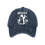 Penguins Resist Print Baseball Cap