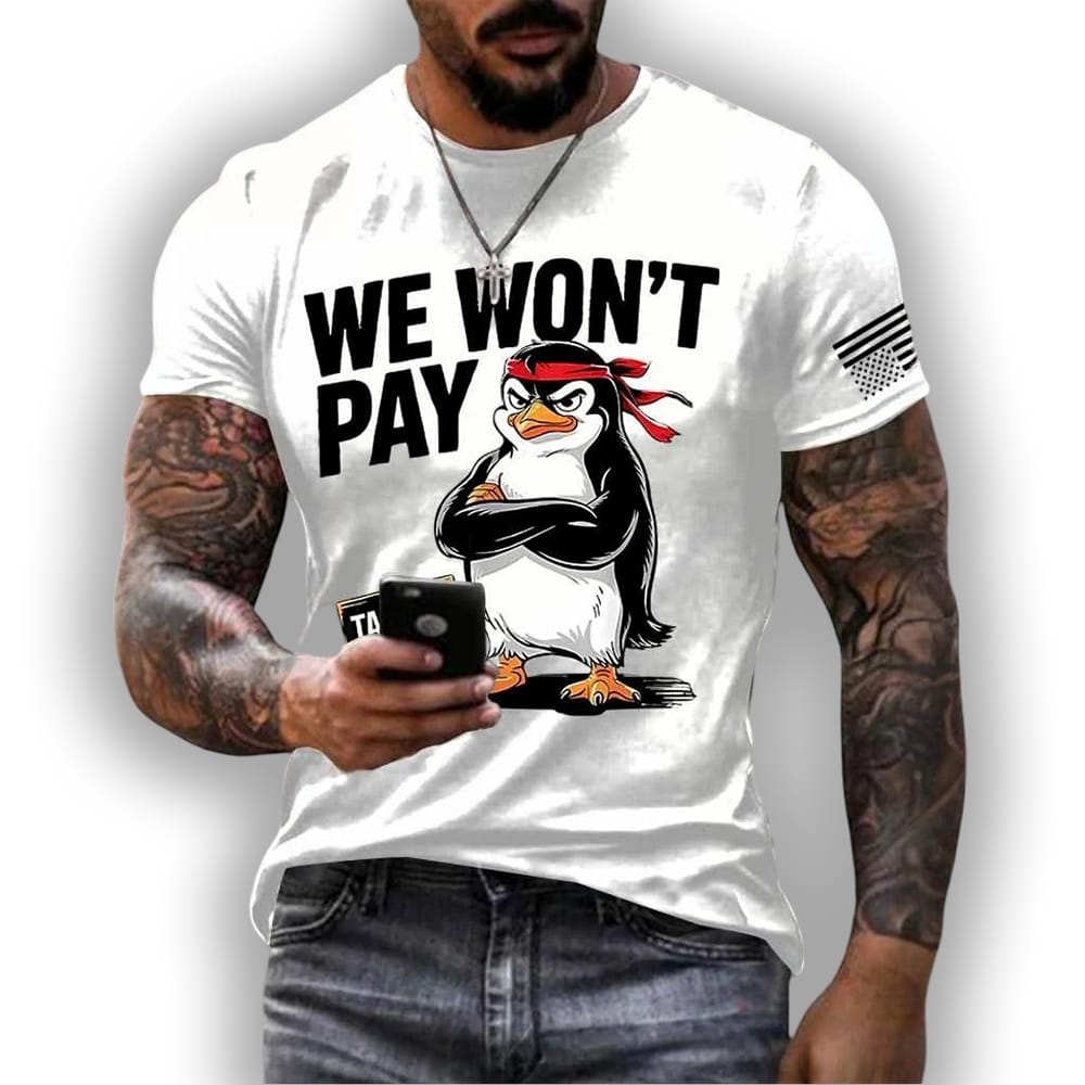 Penguins Resist We Wont Pay Tariffs Shirt Penguins Resist We Won't Pay Tariffs Shirt