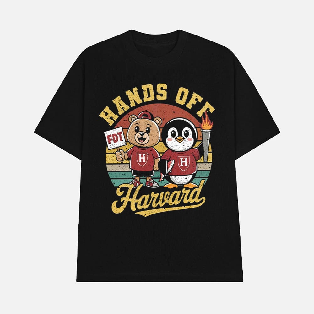 Penguins Smokey Bear Hands Off Harvard Shirt 1 Penguins Smokey Bear Hands Off Harvard Shirt