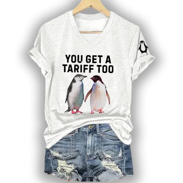 Penguins You Get A Tariff Too Shirt